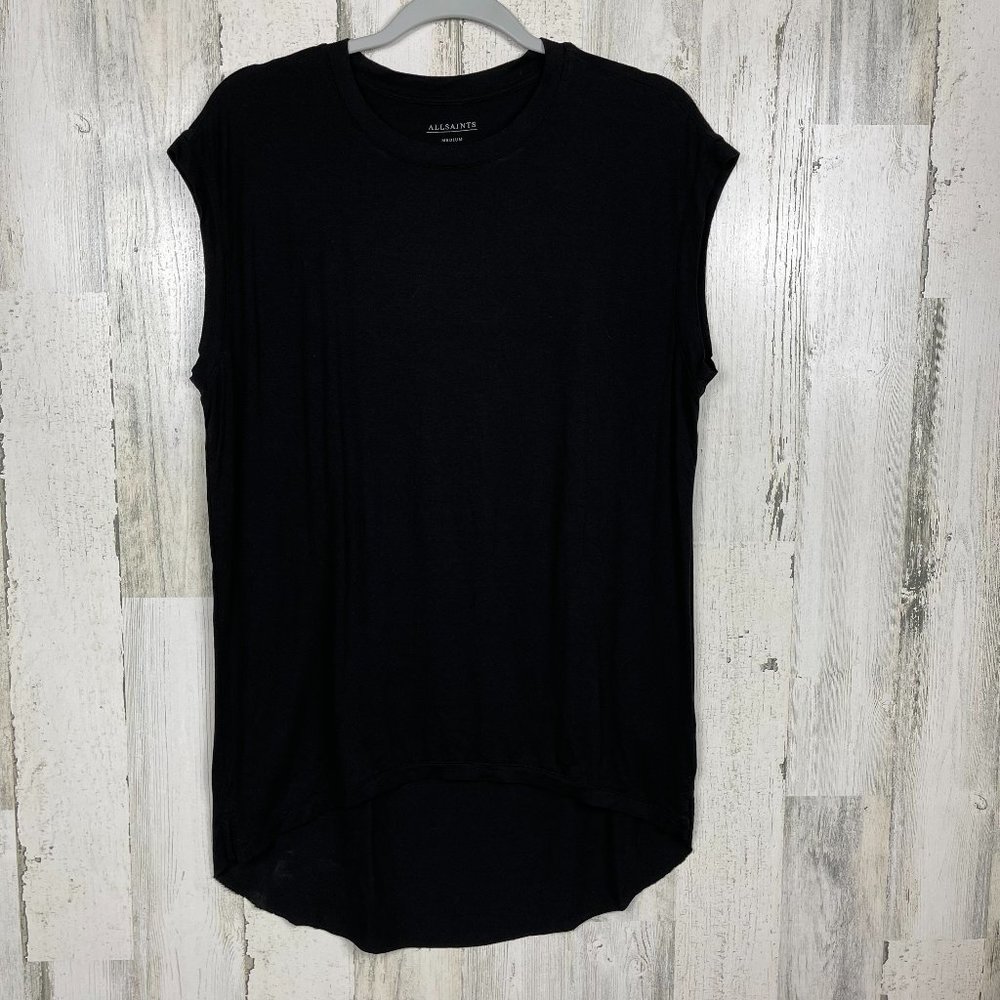 All Saints Black Sleeveless Top